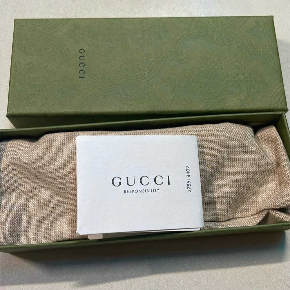 $ALE-Gucci Feline Round Metal Sunglasses - Picture 10 of 10